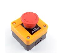Red Mushroom Cap 1NO 1NC DPST Emergency Stop Push Button Switch AC 660V 10A Switch Equipment Lift Elevator Latching Self Lock Control switch