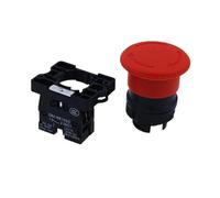 Red NC 22mm Emergency Stop Mushroom Push button switch XB2-ES542 Control electrical starter switch 220V 10A