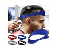 (red)Neckline Shaving Template Silicone Hair Cutting Band For DIY Home Hair Trimming Guide Headband-Good