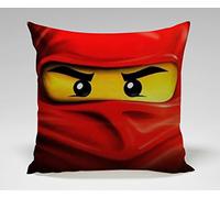 Red Ninjago Master of Spinjitzu Pillow Case (18x18 one side)