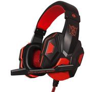 Red no light Casque de jeu avec Microphone stéréo, basse profonde, pour PS4, téléphone, PC portable, Xbox One, nintendo Switch, iPad ""Nipseyteko
