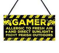 Red Ocean Accessoires de Chambre à Coucher de Jeu, Panneau de Grotte pour Homme, Cadeau d'anniversaire pour Joueur, Cadeau d'anniversaire pour frère, Fils, Papa