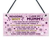 RED OCEAN Carte d'anniversaire Reasons Why I Love My Mummy pour maman et fille