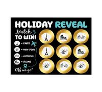 RED OCEAN Carte surprise de révélation des vacances, voyage à New York, vacances à New York, cadeau d'anniversaire, cadeau de Saint-Valentin, cadeau à gratter et voir, cadeau pour petit ami, cadeau