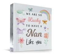 Red Ocean Nan For Birthday Christmas We Are So Lucky To Have A Nan Like You From Grandchildren For Nanny Keepsake