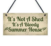 Red Ocean Panneau de jardin avec inscription « It's Not A Shed, It's A Summer House »
