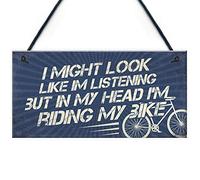 RED OCEAN Panneau fantaisie pour homme avec inscription « Biking Gifts for Men Dad Grandad Son Cycliste »