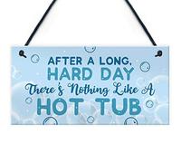 RED OCEAN Plaque humoristique pour jacuzzi, jardin, maison d'été, piscine, fête, cadeau