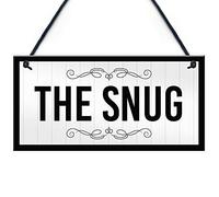 RED OCEAN The Snug Sign Panneau de porte à suspendre pour maison d'été