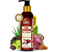 Red Onion Shampoo With Caffeine Curry Leaf And Indian Alkanet Root Controlling Hair Fall Splitends Promotes Healthy Hair Growth - 200ml Best Onion Shampoo