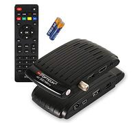 RED OPTICUM AX 300 Mini V3 avec Fonction d'enregistrement PVR - Récepteur Satellite HD numérique/capteur IR Externe avec écran/Alimentation 1080p Full HD/USB/HDMI/12V Noir