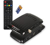 RED OPTICUM AX 300 Mini V3 Sat Receiver I Récepteur Satellite numérique HD - capteur IR Externe avec écran LED - HDMI - 2X USB I Alimentation 12V idéale pour Le Camping