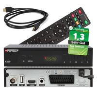 RED OPTICUM C200 HD Récepteur câble avec fonction d'enregistrement PVR I Récepteur câble numérique HD - EPG - HDMI - USB - SCART - Coaxial Audio I Récepteur pour la télévision par câble I noir