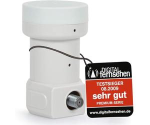 RED OPTICUM LSP 04H LNB Single I LNB numérique 1x résistant à la Chaleur et au Froid avec Seulement 0.1dB de Bruit, y Compris Gaine de Protection Contre Les intempéries I LNB Satellite pour 1 abonné