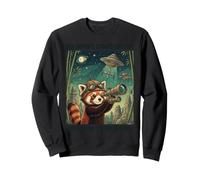 Red Panda Astronome Télescope Cosmique Drôle Amoureux de l'espace Sweatshirt