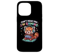 Red Panda Gaming Can't Hear You I'm Gaming Red Panda Coque pour iPhone 14 Pro Max