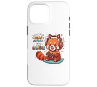 Red Panda Gaming Can't Hear You I'm Gaming Red Panda Coque pour iPhone 16 Pro Max