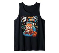 Red Panda Gaming Can't Hear You I'm Gaming Red Panda Débardeur