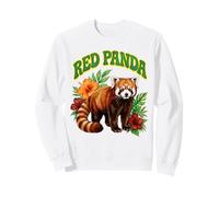 Red Panda Groovy Aquarelle Florale Boho Red Panda Sweatshirt