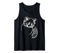 Red Panda Line Art Wildlife Animal Dessin Nature Débardeur