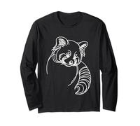 Red Panda Line Art Wildlife Animal Dessin Nature Manche Longue
