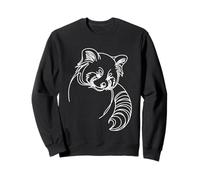 Red Panda Line Art Wildlife Animal Dessin Nature Sweatshirt