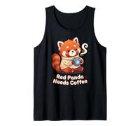 Red Panda Needs Coffee Red Panda Girls Kids Débardeur