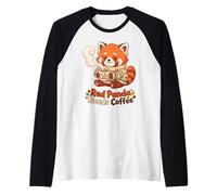 Red Panda Needs Coffee Red Panda Girls Kids Manche Raglan