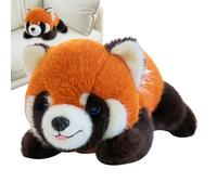 Red Panda Plush - Large Sleeping Doll Design, Huggable Stuffed Figure, Mignon Character Styling, Decorative Comfort Toy | Panda Plush Figure for Children Grownups Collection Display Bedroom Nursery