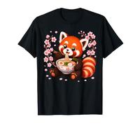Red Panda Ramen Floraison Sakura Japon Cherry Blossom Nouilles T-Shirt