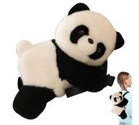 Red Panda Sac à dos en peluche | Sac en fourrure mignon et doux | Sangle réglable | Jouet en peluche pour les amoureux des animaux, panda, Refer to description