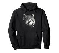 Red Panda Smoking Cigarette Vintage Red Panda Drôle Meme Sweat à Capuche