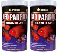 Red Parrot GRANULAT 1000ml / 400g - Nourriture rehaussant la Couleur pour perroquets Rouges (Lot de 2)