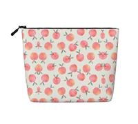 Red Peach Trousse de toilette portable en faux chanvre résistant à l'eau