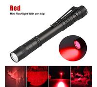 Red Pen Light VASTFIRE-Mini lampe de poche rouge 9LED, torche de poche, imagerie de veine 625nm, recherche de veine, infirmière soignante, chasse, mode 1 ""Nipseyteko