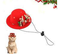 Red Pet Hats for Christmas, Animal Christmas Hat, Christmas Deer Pattern Hat, Pet Christmas Hat, Santa Hat Pet Costume, Christmas Pet Outfit, Soft Cute Christmas Adjustable Pet Costume for Pet