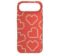 Red Pixel Heart Pattern Love 8bit Retro Gamer Coque pour iPhone Air