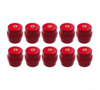 Red Polyester Busbar Standoff Insulator 10PCS Set(SM25(M8))