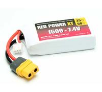 RED POWER LiPo Batterie RED POWER XT 1500 - 7,4V / 15414