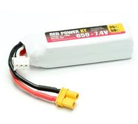 Red Power Pack de batterie (LiPo) 7.4 V 650 mAh Nombre de cellules: 2 25 C Softcase XT30