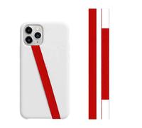(Red) Professional Mobile Phone CaseRing Silicone Rope Phone Holder Strap Grip Loop Wristband Compact Modern