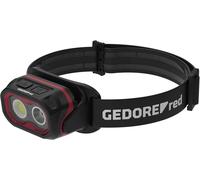 Red R95500082 Lampe Frontale Led Rechargeable Avec Batterie Li-Ion, 800 Lumens, Mise Au Point Et Intensité Variable En Continu, Portée D'éclairage Jusqu'à 69 M, Avec Lumière Rouge, Protectio[Z1332]