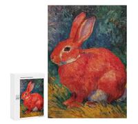 Red Rabbit Oil Painting Puzzle 1000 Pièces Educa Jouet en Bois Cadeau Unique Décoration Intérieure Jeu Éducatif Challenge Toy Adultes Et Enfants À Partir De 14 Ans 300 PCS