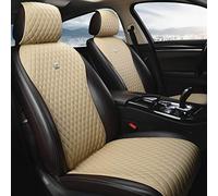 Red Rain Lot de 11 Housses de siège universelles en Cuir avec Couronne, à Couverture 2/3, pour Voiture/Camion/SUV/camionnette - A-Beige