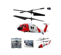(Red)Remote Control Helicopter Obstacle Avoidance With 1080P Dual Camera,2.4GHz 3.5CH RC Helicopter With LED Lights