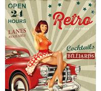 Red Robin Calendrier mural 2026 rétro mensuel | 30,5 x 61 cm ouvert | Papier épais et robuste de qualité supérieure | Calendrier de 12 mois à suspendre | Notes lignées et zone de choses à faire |