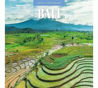 Red Robin Calendrier mural mensuel 2026 Bali | 30,5 x 61 cm ouvert | Papier épais et robuste de qualité supérieure | Calendrier de 12 mois à suspendre | Notes lignées et zone de choses à faire |