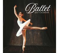 Red Robin Calendrier mural mensuel 2027 Ballet 30,5 x 30,5 cm | Calendrier de 12 mois à suspendre, papier épais et robuste de qualité supérieure, notes lignées et zone de tâches