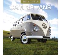 Red Robin Calendrier mural mensuel 2027 Camper Vans 30,5 x 30,5 cm | Calendrier de 12 mois à suspendre, papier épais et robuste de qualité supérieure, notes lignées et zone de tâches