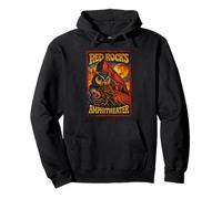 Red Rocks Amphitheatre Morrison, Colorado, Rock Poster Chouette Sweat à Capuche